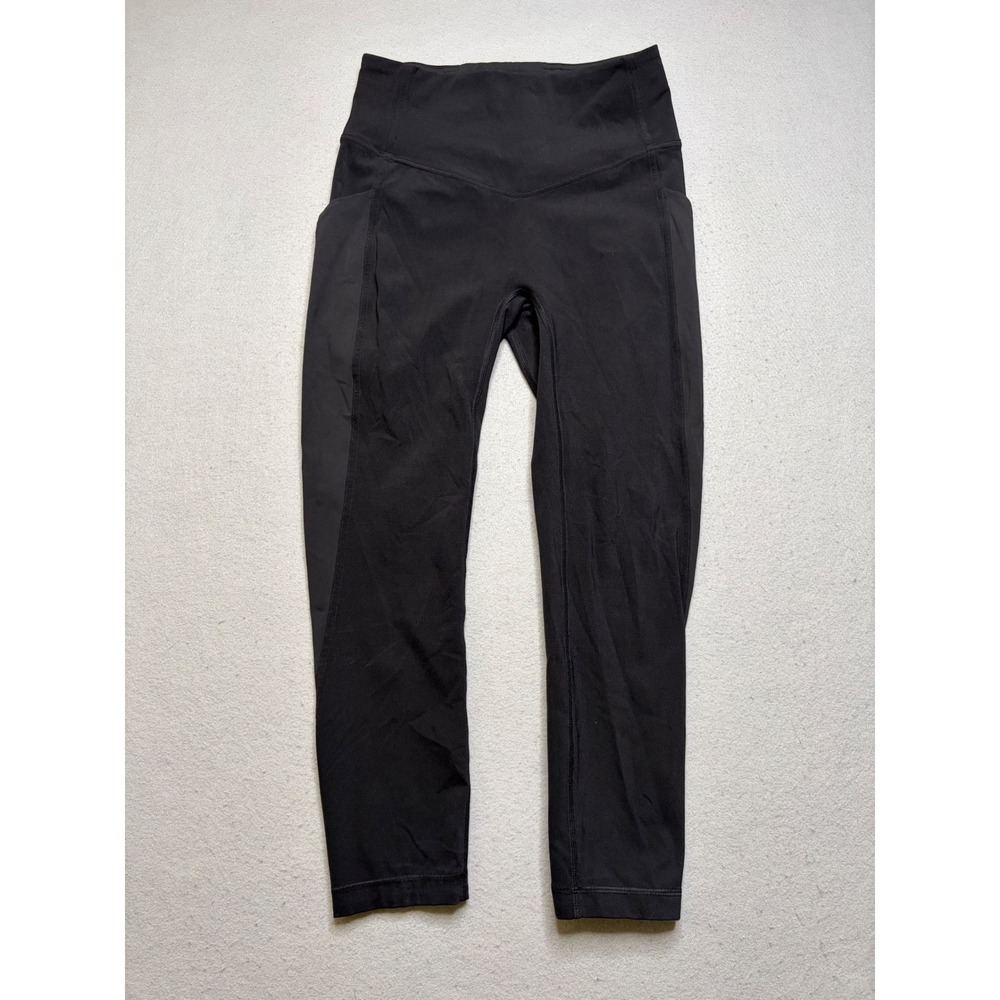 Lululemon Leggings Women 6 Black All the Right Places High-Rise Crop 23 Pockets